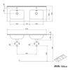 Vanity unit AVA 120 cm