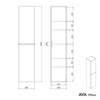 Tall cabinet AVA 170 cm