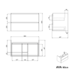 Vanity unit AVA 80 cm