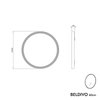 LED bathroom mirror BELDIVO round - 60 cm