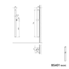 Shower rail BS401 BASIC