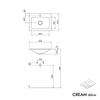 Vanity unit LAVOA 60 cm