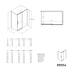 Corner shower with sliding door Soft-Close DX906 FLEX
