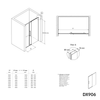 Recess shower with sliding door Soft-Close DX906 FLEX