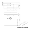 Duravit washbasin with vanity unit TIM 100 cm