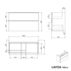 Vanity unit LAVOA 100 cm