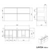 Vanity unit LAVOA 120 cm