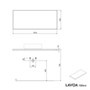 Bathroom furniture vanity unit LAVOA 120 cm