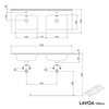 Vanity unit LAVOA 120 cm