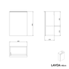 Washbasin cabinet LAVOA 40 cm