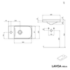 Washbasin cabinet LAVOA 40 cm