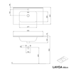 Vanity unit LAVOA 80cm