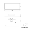 Bathroom furniture vanity unit LAVOA 140 cm