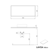 Bathroom furniture vanity unit LAVOA 100 cm