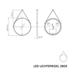 LED Illuminated Bathroom Mirror 2805 Round