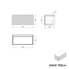 Washbasin cabinet MAUI 100 cm