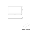 Washbasin cabinet MAUI 100 cm