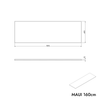 Washbasin cabinet MAUI 160 cm