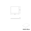 Washbasin base cabinet MAUI 60 cm
