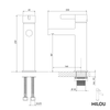 Washbasin faucet MILOU L