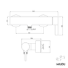 Shower fitting MILOU surface-mounted