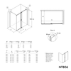 Corner shower with sliding door NT806 FLEX