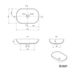 Countertop washbasin O-541