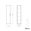 Bathroom furniture set TIM 100 cm with washbasin