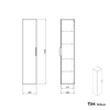 Bathroom furniture set TIM 100 cm with washbasin