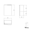 Washbasin cabinet TIM 40 cm