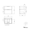 Duravit washbasin with vanity unit TIM 60 cm