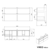Vanity unit VIREO 160 cm