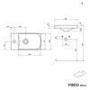 Bathroom furniture set VIREO 40 cm with washbasin