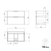 Vanity unit TIM 80 cm