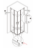 Spare part - BERNSTEIN shower enclosures DX213 / DX403 / DX407 / EX213 / EX403 / EX406