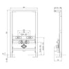 Wall-mounted bidet pre-wall element G30013A