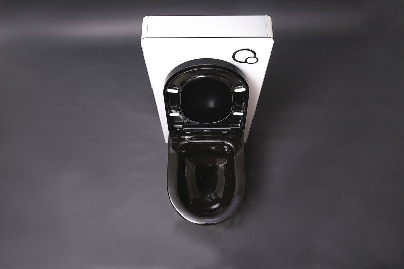 Complete WC package 33: WC B-8030R Black Matt with Soft-Close seat