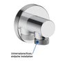 Duravit DuraVelez concealed shower mixer with shower head - incl. shower rail, wall connection elbow