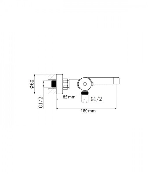 Shower fitting Wall-mounted mixer tap 4021