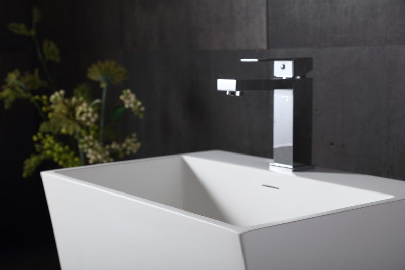 TW18 wall-mounted washbasin in mineral cast