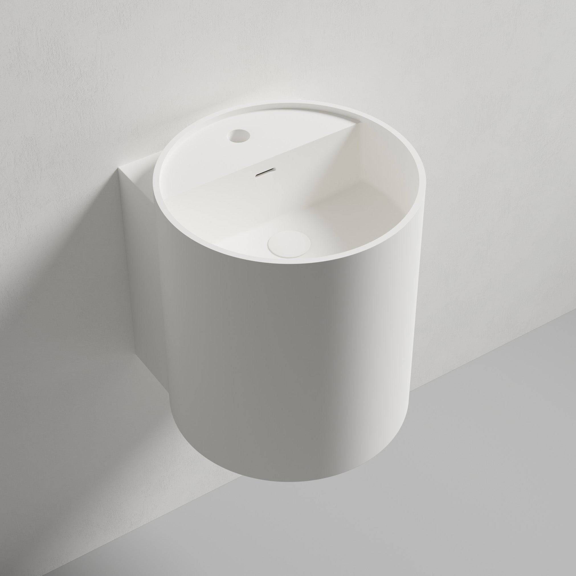 Wall-mounted washbasin NT2440 in mineral cast