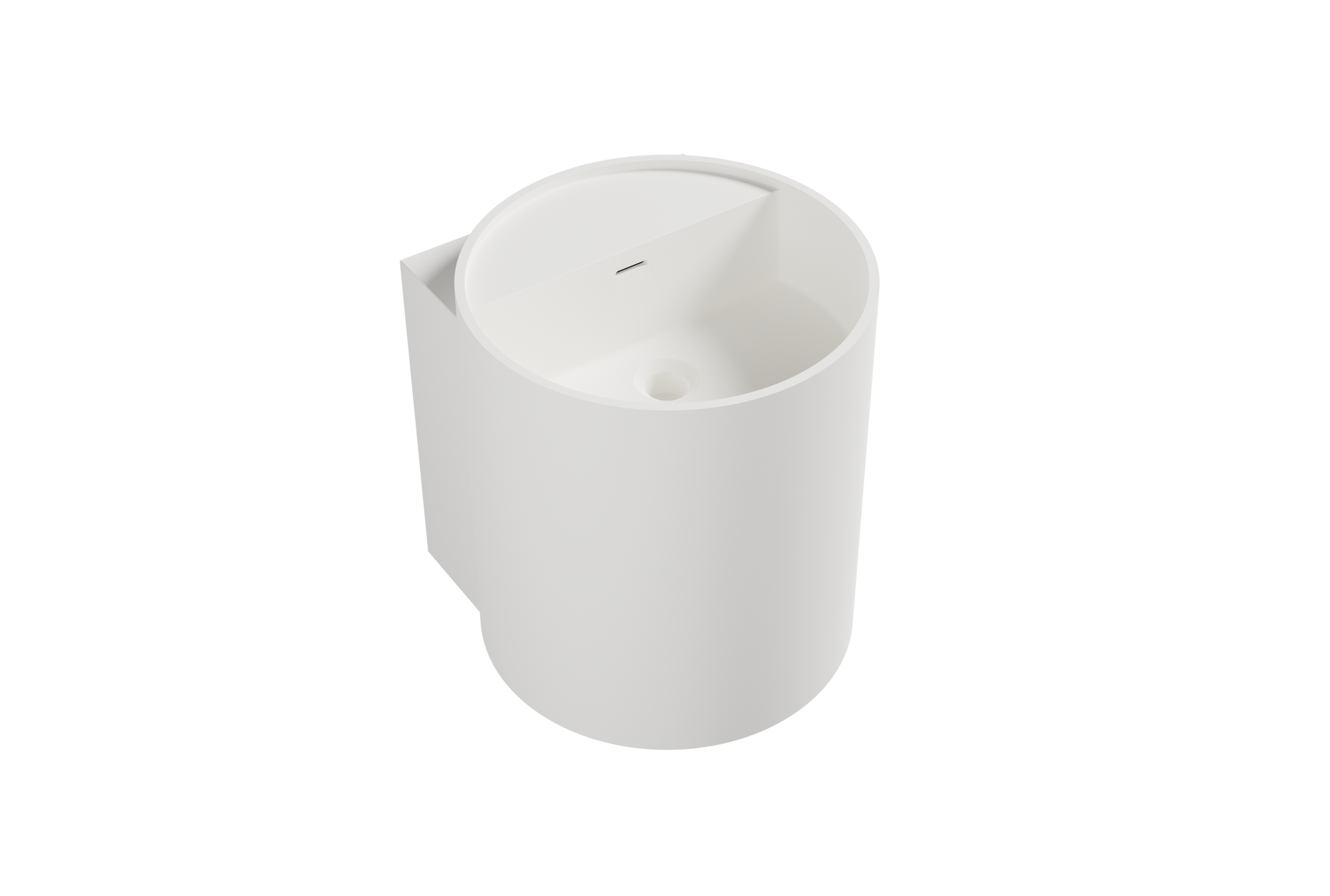 Wall-mounted washbasin NT2440 in mineral cast