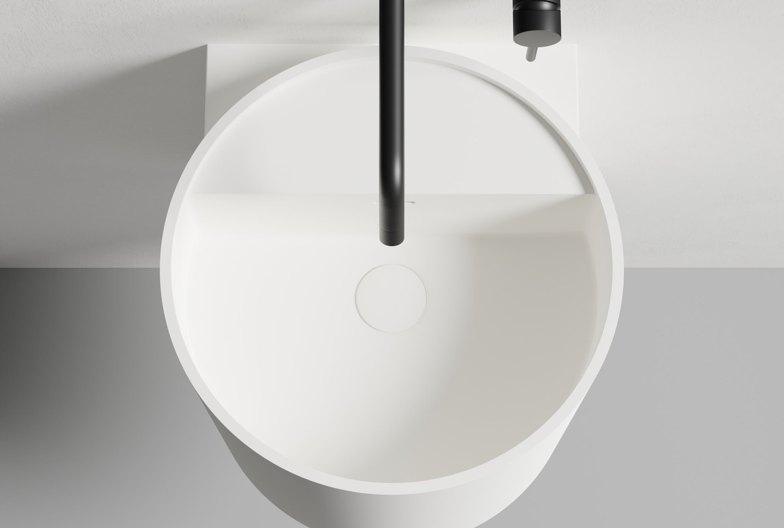 Wall-mounted washbasin NT2440 in mineral cast