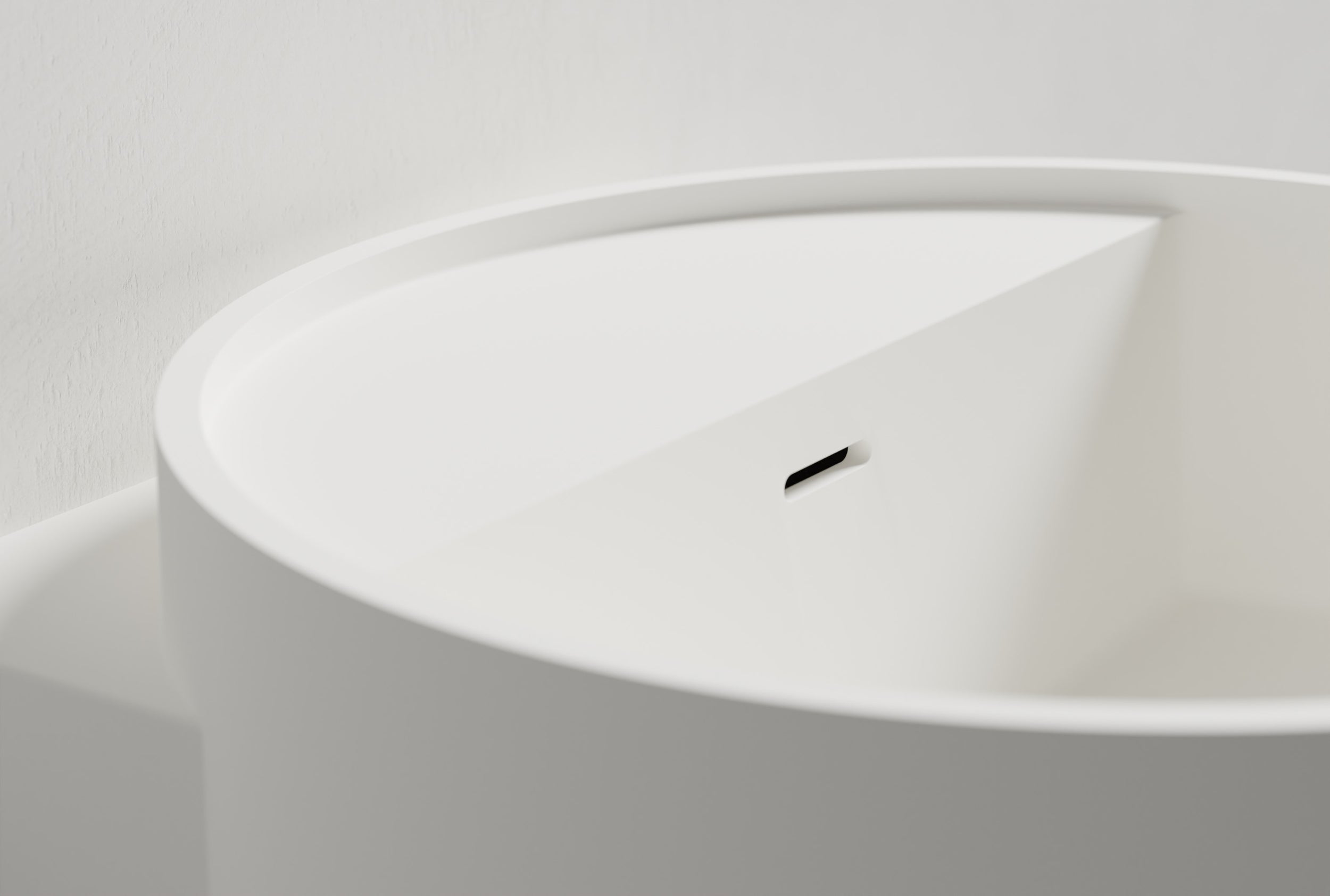 Wall-mounted washbasin NT2440 in mineral cast