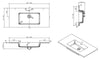 Bathroom furniture set Alice 1000