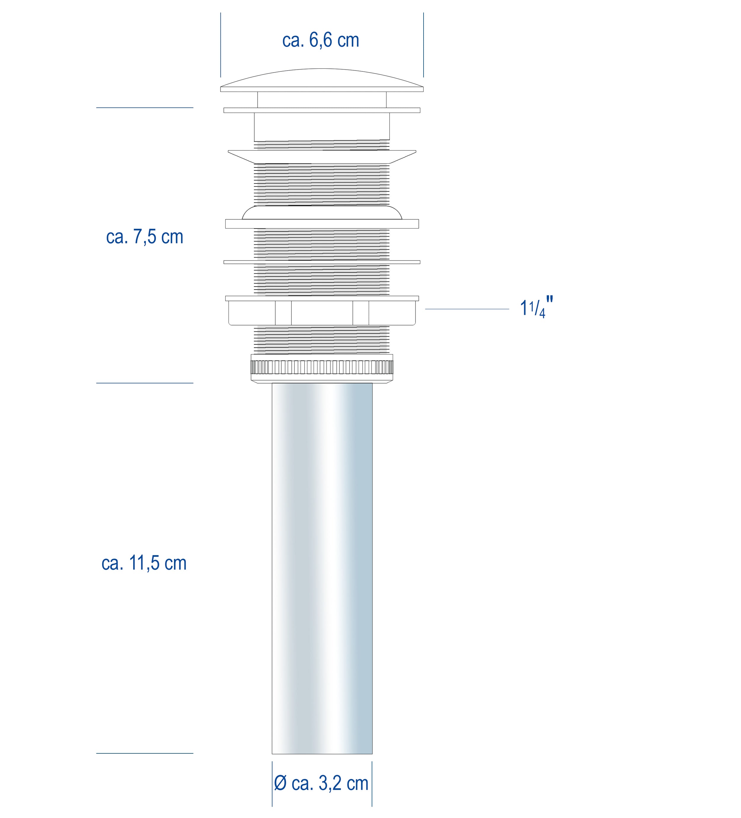 Drain set with pop-up function
