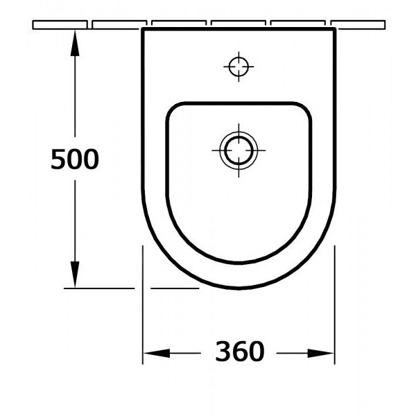 Wall-hung bidet BH101
