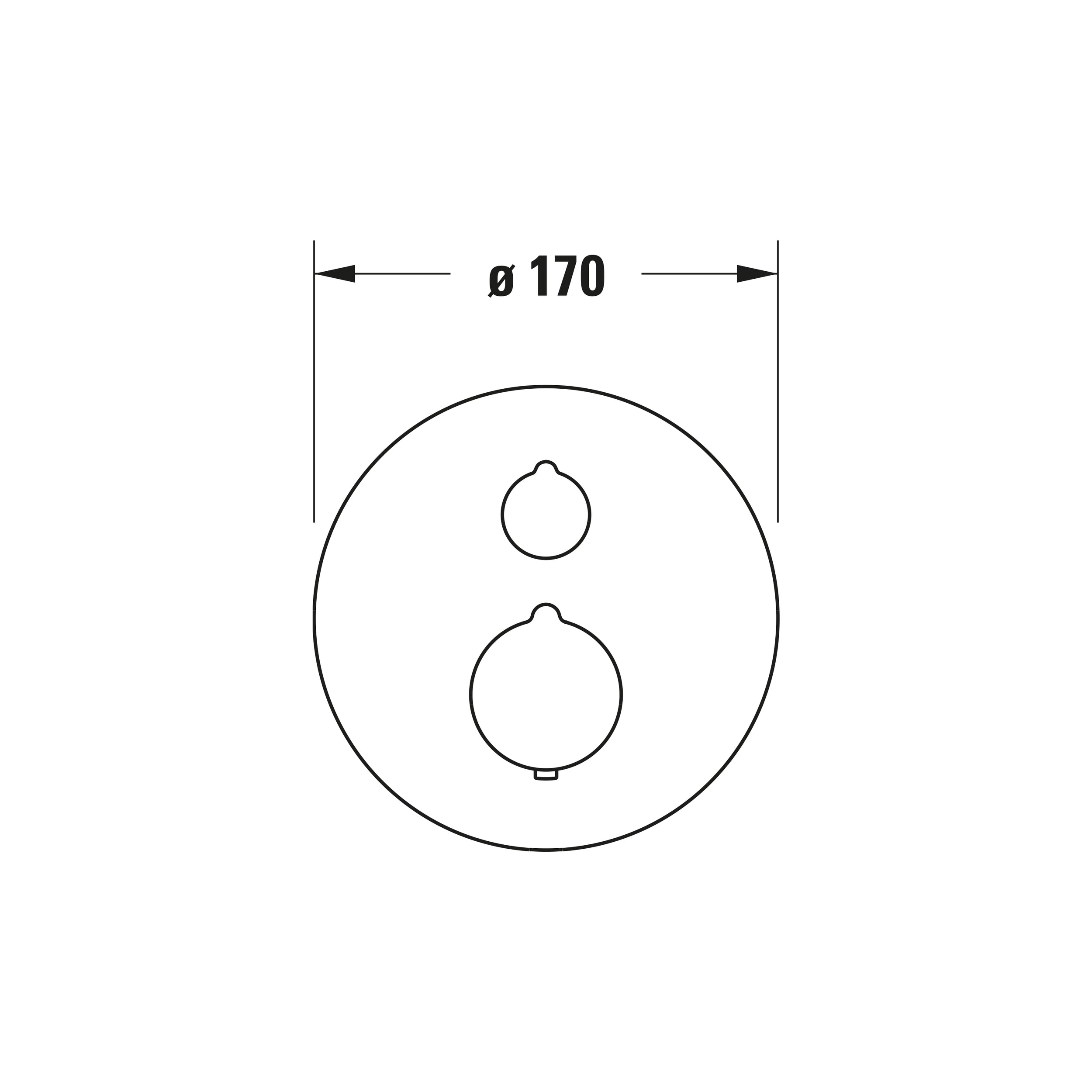 Duravit C.1 concealed shower system with rain shower - incl. hand shower and wall connection elbow