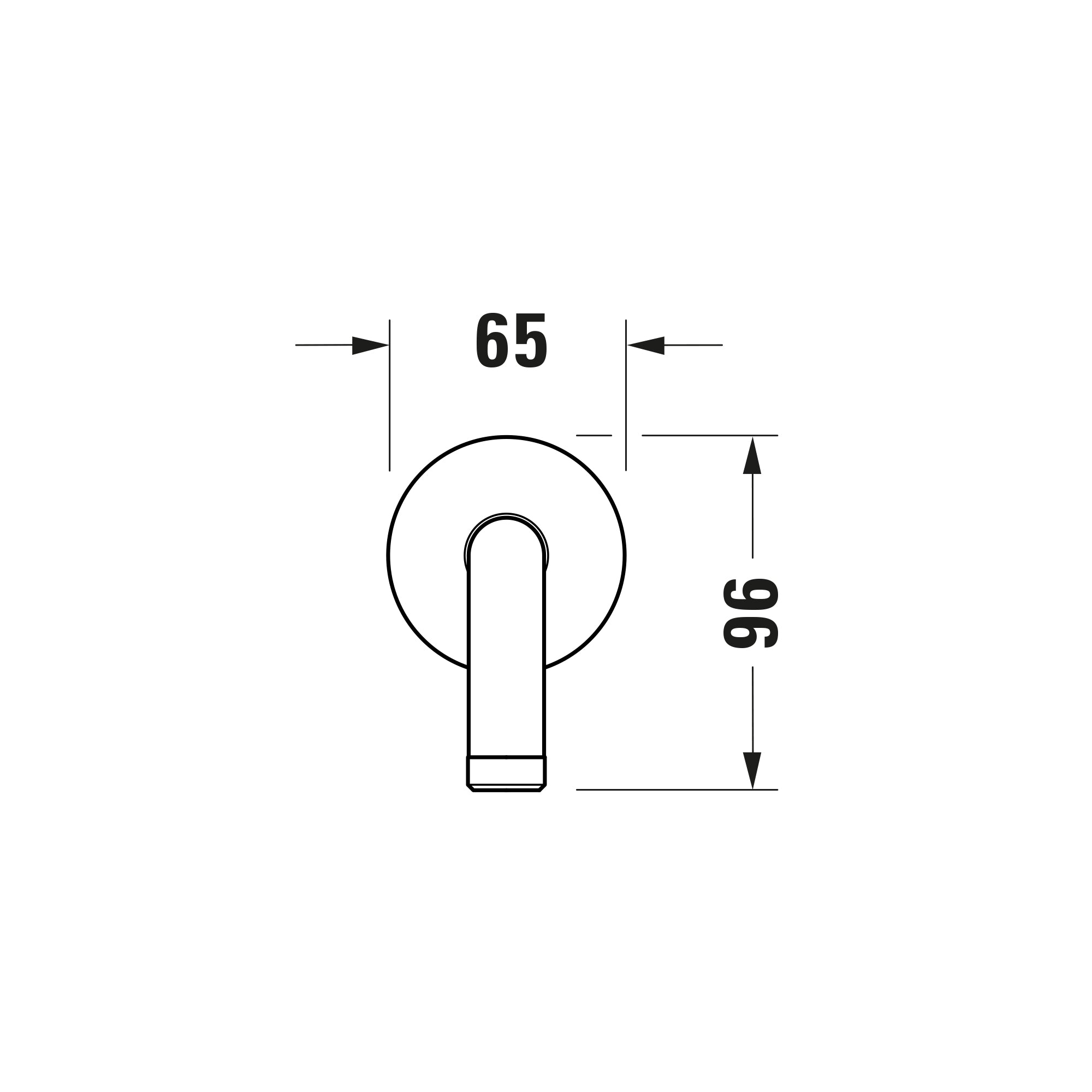 Duravit DuraVelez concealed shower mixer with rain shower - incl. shower arm