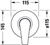 Duravit DuraVelez concealed shower mixer with shower head